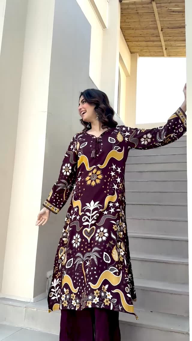Some outfits don't just dress you — they announce you. ✨
The kind that makes heads turn before you've even said a word. The kind that carries the weight of celebration, the softness of silk, and the artistry of generations — all at once.
This is that outfit.
Crafted in the finest Dolla Silk, adorned with intricate woven motifs that catch the light with every step — this kurta pant & dupatta set was made for the woman who doesn't just attend the occasion… she becomes it.
Wear it to the shaadi. Wear it to the dawat. Wear it just because you deserve to feel this beautiful. 🌹

#KurtaSet #EthnicWear #IndianFashion #FestiveWear
